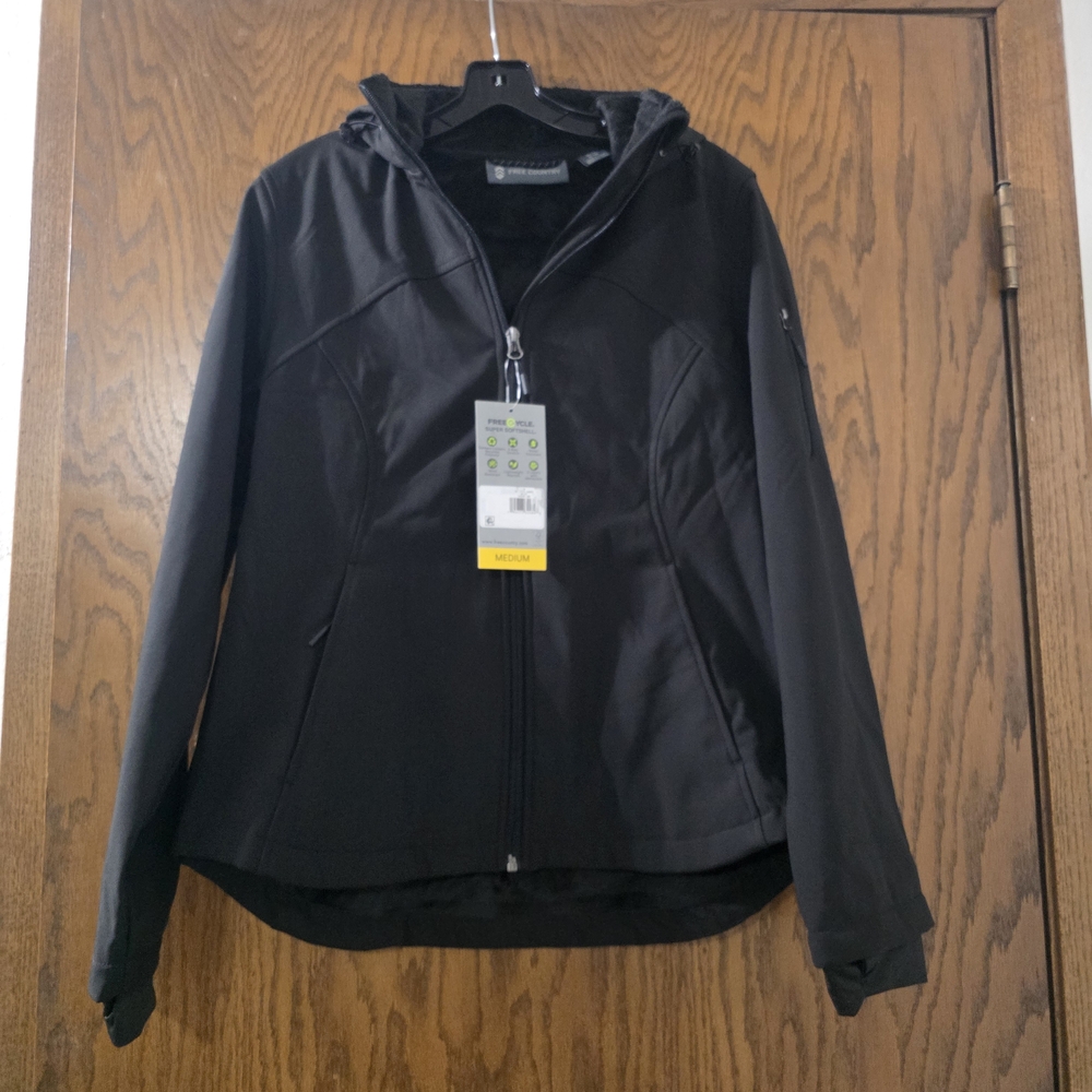 Free Country Black Ski & Snow Jacket with Hood
